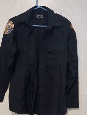 Men's Black Tactical Patch Field Jacket